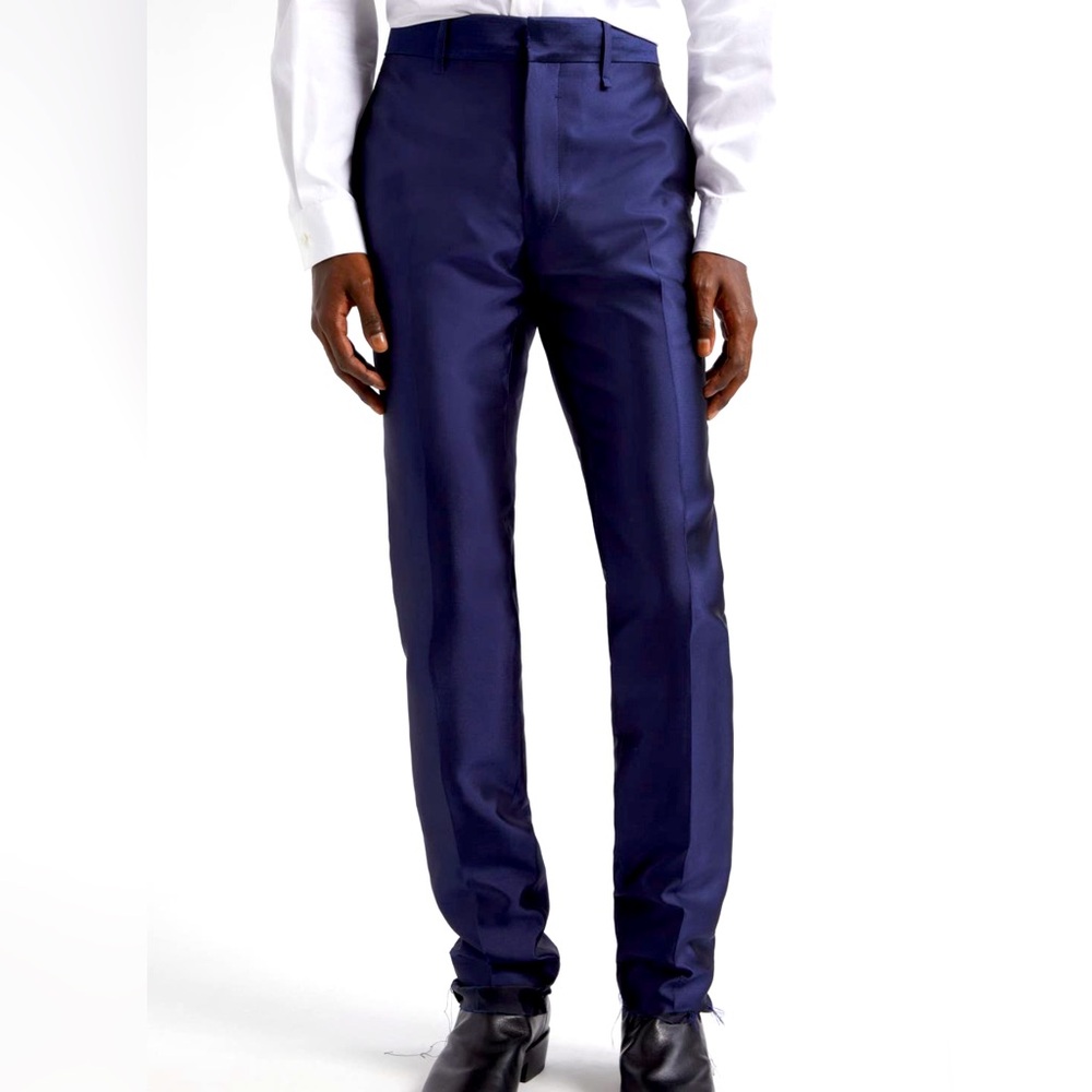 NWTS Givenchy Royal Blue Silk Trousers